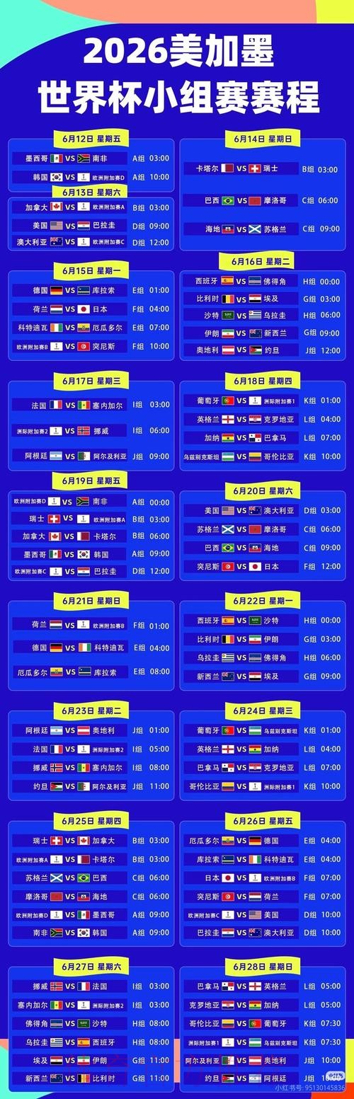 2026世界杯直播详细